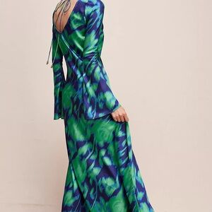 The Wolf Gang calypso silk maxi dress Size Small